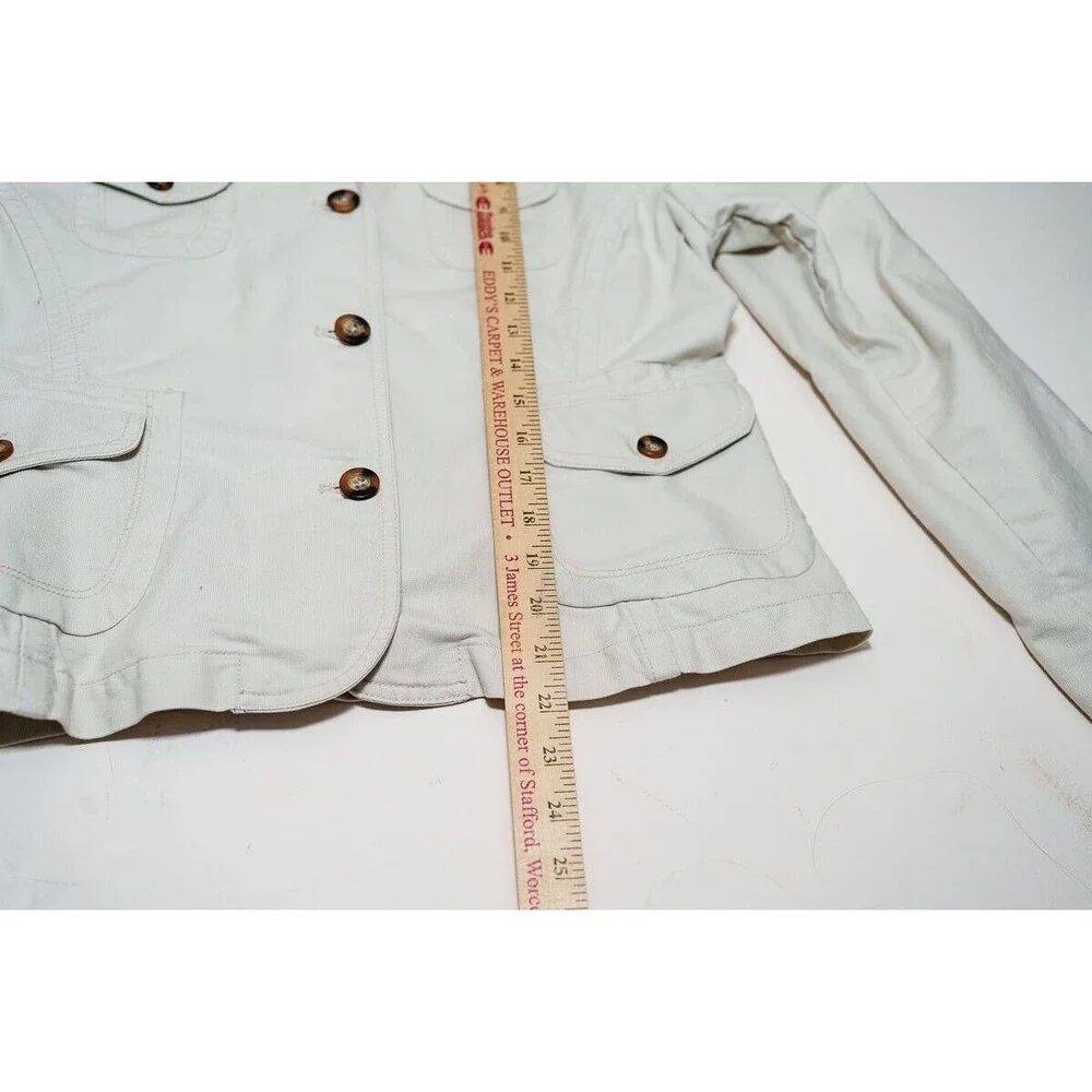 Ralph Lauren Polo Jeans Co XL Cotton white jean jacket womens - Picture 7 of 7